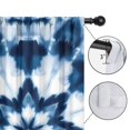 thumbnail image 4 of Blackout Kids Curtains,Blue White Tie Dye Mandala Pattern Childrens Insulated Curtains Set Of 2,Bedroom Essentials,Toddler Room Decor 42"x84", 4 of 5