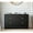 Black, variant on Fluted 6 Drawers Dresser for Bedroom, 53" Wide Black Dressers TV Stand, Modern Wooden Chest of Drawers, Closet Clothes Storage Organizer