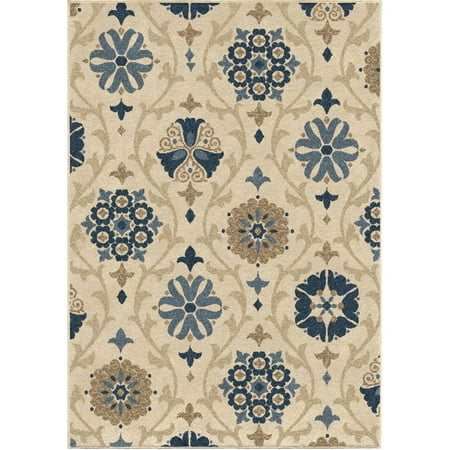 Bermuda Collection - Carolina Weavers Bermuda Collection Borrego Blue Area Rug (5'2 x 7'6) - 5'2