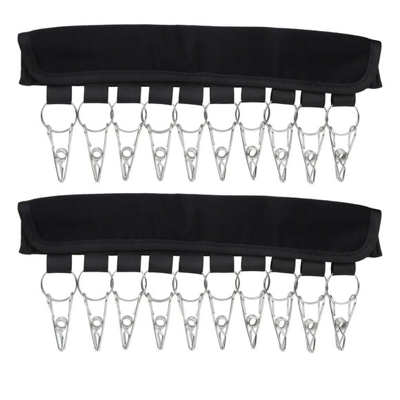 Perchero Nikou para abrigos y sombreros plegable portátil 2 unidades con 10 clips