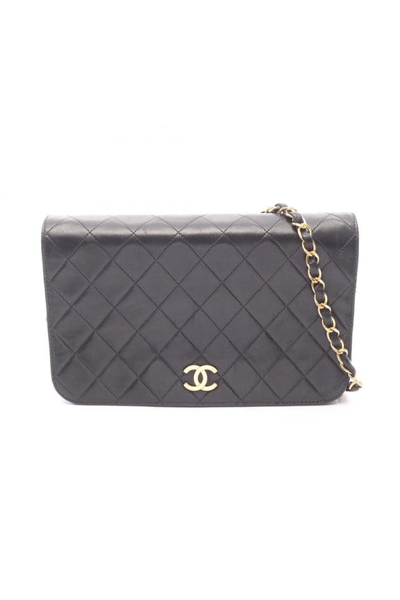 Pre-Owned Chanel Matelass Full Flap Push-Lock Shoulder Bag/Handbag, Lambskin Leather,...