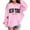 Pink, variant on Girls Casual Hooded Pullover Sweatshirt With Pocket Youth Sportswear For Everyday Wear