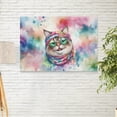 thumbnail image 2 of Hippie Ragdoll Portrait Watercolor Tie-Dye Vintage Styles Horizontal Matte Canvas Poster Cat Lover Kitten Owner Gifts Idea Wall Art Home Decor - 00014, 2 of 5