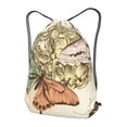 thumbnail image 6 of XMXT Unisex Drawstring Backpack for Women Men, Colorful Butterfly Painting Waterproof Gym Bag String Bags for Shopping Sport Travel, s, 6 of 8