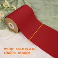 thumbnail image 2 of 4 Inch Grosgrain Ribbon - 10 Yards Craft Ribbon for Gift Wrapping, Wedding Decor, Hair Bows & DIY Projects Red, 2 of 6