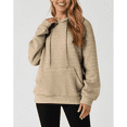 thumbnail image 3 of MLDRA Hoodies for Women, Fall Crewneck Womens Hoodies Sweatshirt for Women 2025 Waffle Knit Pullover with Pockets, Essentials Hoodie Casual Long Sleeve Drawstring, 3 of 9