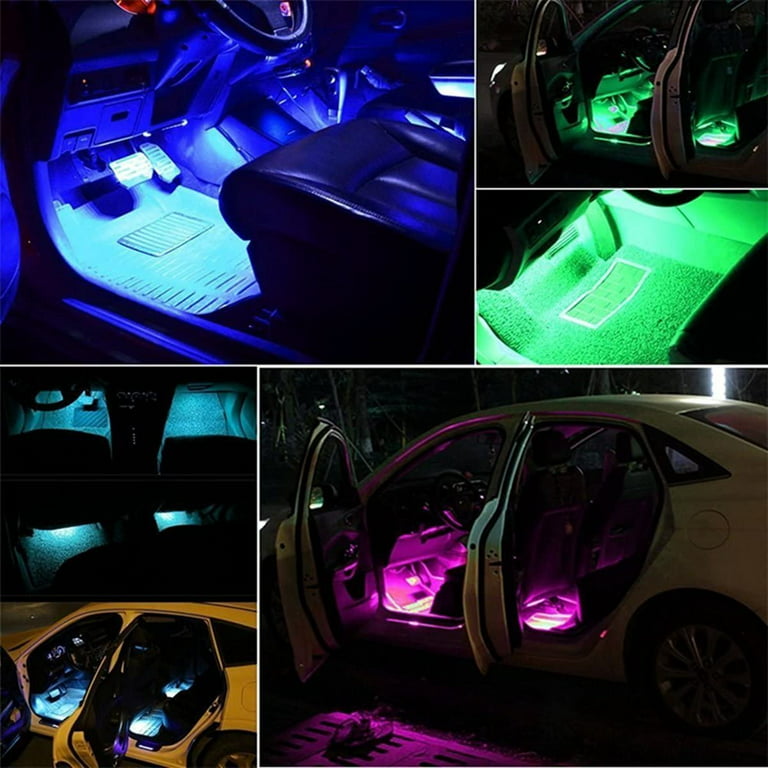 Good Priceapp Remote Controller Multicolor Led Car Light Short Led Strip  Lights Interior Ambient Light - Buy Ambient Light Car Rgb Led Strip Lights