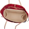 thumbnail image 3 of Pro Space Purse Bag Organizer Insert,Handbag Organizer for Women,Universal Style Side Zipper,Perfect for LV neverfull pm and More,Beige,Medium, 3 of 4