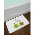 thumbnail image 2 of Fruit Bath Mat, Lover Avocados You Stole My Hearts Typography Valentines Day Art, Plush Bathroom Decor Mat with Non Slip Backing, 29.5" X 17.5", Apple Green Caramel and White, by Ambesonne, 2 of 2