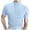 Blue, variant on Mens T-Shirts Spring Summer Solid Ribbed Knit Neck Short Sleeve Mens Undershirts Basic Tops