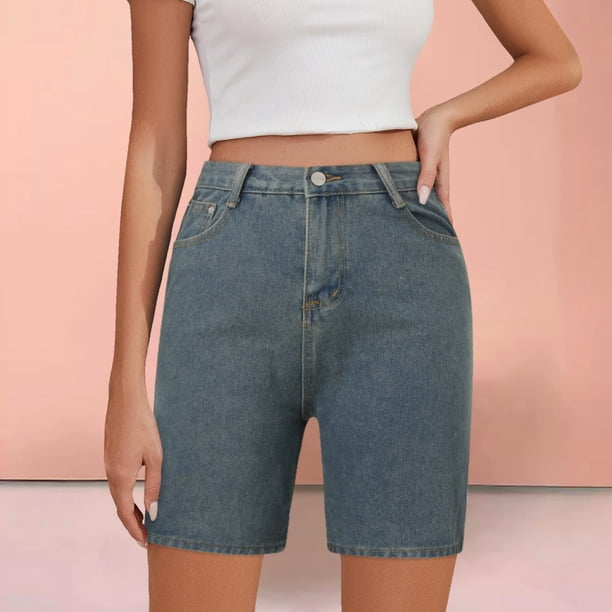 WILLBEST Jeans Mujer Pantalones Vaqueros de Moda para Mujer, de Cintura Media, Elásticos, Con Bolsillos, Cómodos, Informales, para Uso Diario. Mediana