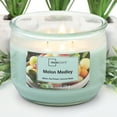 thumbnail image 4 of Mainstays Melon Medley Scented 3 Wick Candle, 11.5 oz., 4 of 6