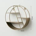 thumbnail image 2 of Floating Shelf Metal Geometric: Hanging Storage Shelf Display Shelf Wall Shelf, 2 of 9