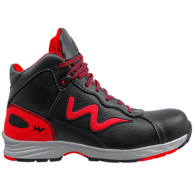 Zapato de Seguridad WSM tipo tenis, Ergonómico y muy ligero. Con casquillo de Policarbonato. Bota de trabajo multifuncional. Es un calzado Industrial dieléctrico y antiderrapante. Est Potenza WSM POTENZA2NGO250