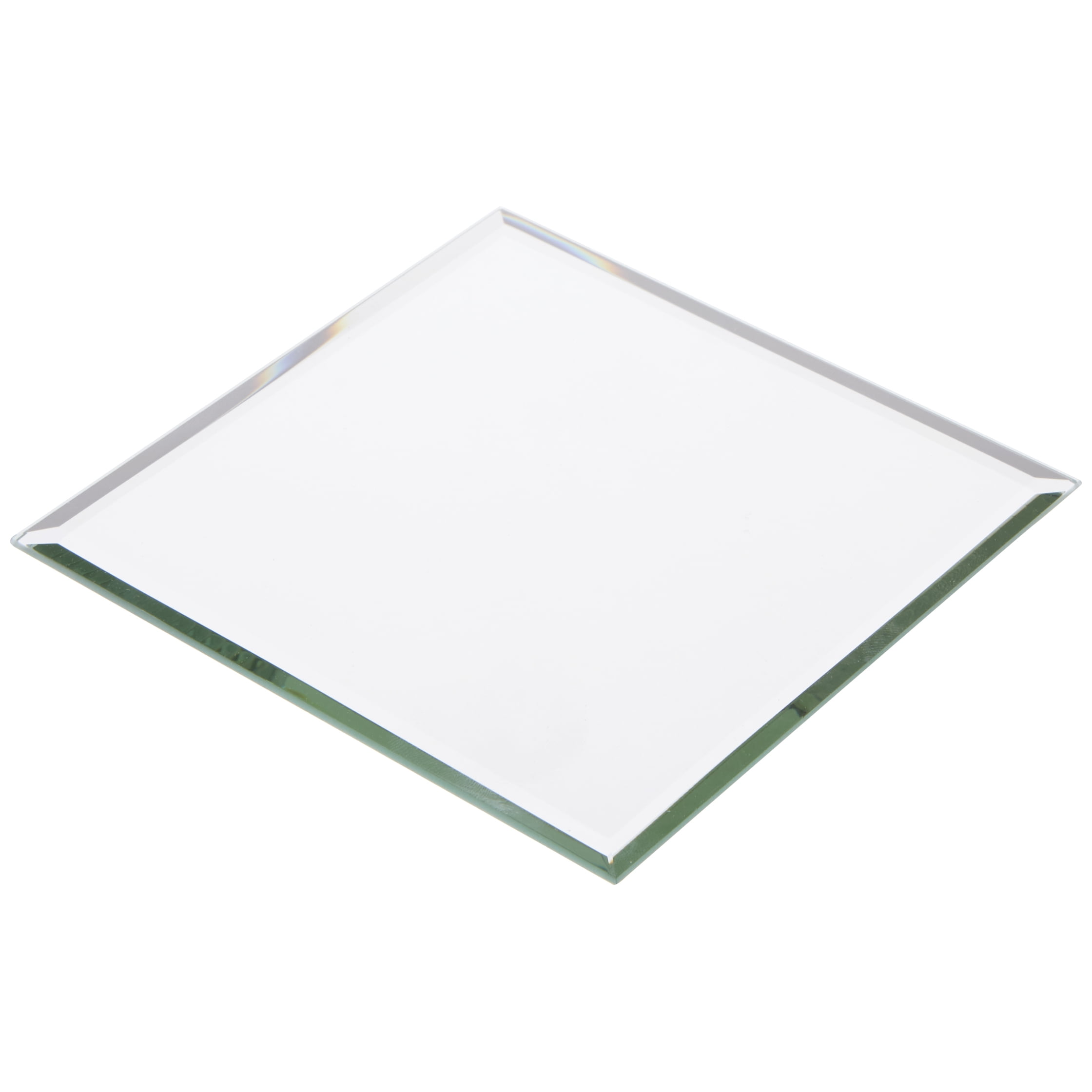 2 inch x 2 inch Pack of 12 Plymor Square 3mm Beveled Glass Mirror 