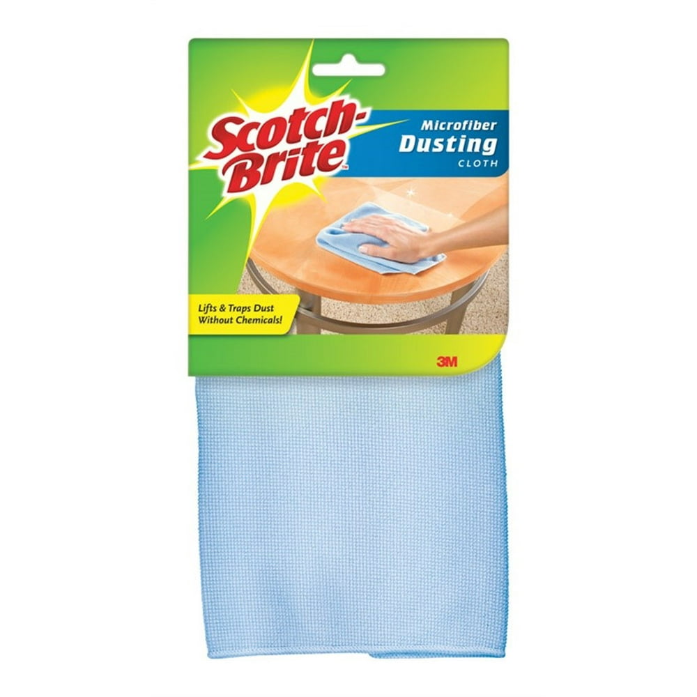 ScotchBrite Microfiber Dusting Cloth 12 in. W x 14 in. L 1 pk