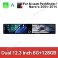 thumbnail image 2 of ZWNAV Dual 12.3 inch Screen Car Radio For Nissan Pathfinder/Navara 2004-2014 Android GPS Navigation Multimedia Video Player Stereo Receiver Head Unit, 2 of 14