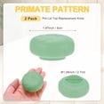 thumbnail image 3 of Uxcell 2-Pack Silicone Pot Lid Covers, 1.1" ID Universal Pot Lid Top Knob Heat Resistant Handle Caps [Green, Primate Style], 3 of 6