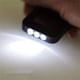 thumbnail image 3 of Minilinternas negras, paquete de 6: llaveros con luces LED solares, portátiles y ecológicas, 3 of 7