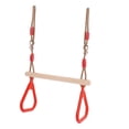 thumbnail image 2 of Columpio de Trapecio Sunnimix con Anillos de Plástico Rojo para Gimnasio, 2 of 5