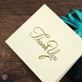 thumbnail image 3 of 2025 Business Thank You Cards, Nice Elegant Gold Embossed, Half Fold White Blank Greetings, Gift & Presents | Holiday, Baby & Bridal Shower, Wedding, Graduation | Set of 25 Cards & 25 Envelopes, 3 of 5