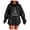Black, variant on CAIXIA Oversized Hoodies for Women Pullover Cozy Loose Fit Fall Long Sleeve Tops Novelty Print Oversized Sweatshirts for Women with Kangaroo Pocket Fall Clothes