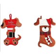 thumbnail image 1 of Mini calcetines navideños, decoración colgante para árbol de Navidad, bolsa de regalo de dulces de Papá Noel, nuevo (marrón) (2 unidades), 1 of 5