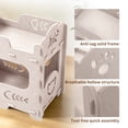 thumbnail image 4 of Felt Cat Bed Nest, Portable Pet Lounge House for Indoor & Outdoor Cats, Ideal for Playing Sleeping Resting, White 50x29x52cm, 4 of 9