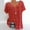 Red, variant on Womens Floral Tops for $5 Tops For Women Casual Spring Summer Women Plus Size Short Sleeves V-Neck Print Blouse Pullover Tops Shirt