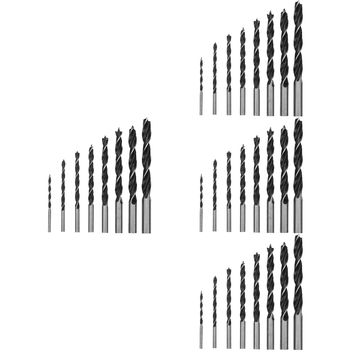 Worgeous 32 pcs  Impact Drill Bit Set Woodworking Drill Bit Set Drilling Drill Bits (3-10mm)