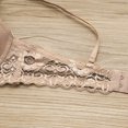 thumbnail image 4 of Bigersell Wireless Bra for Everyday Women Lace Backless Anti-Light Bottoming Wrapped Chest Vest Underwear Big & Tall Size Comfort Bra, Style 85, Khaki 34B, 4 of 4