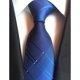 thumbnail image 1 of Corbata De Seda De Rayas Azul Para Hombrepangjing, 1 of 3