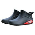 thumbnail image 4 of KANG Ladies Rain Shoes Women Short Fashion Adult Rain Boots Women's Water Shoes Non Ladies Outer Shoes Rain Boots Collar Gardening Boots Ultra Lightweight Portable Garden Shoes, 4 of 4