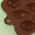 thumbnail image 5 of Molde de chocolate de silicona de 15 cavidades, 4 paquetes de moldes de gelatina de chocolate con forma de concha de almeja de silicona antiadherente de calidad alimentaria brillar Electrónica, 5 of 5