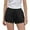Black, variant on DeHolifer Girls' Cotton Linen Shorts Elastic Waisted Drawstring Lace Solid Color Summer Loose Comfy Shorts with Pocket,13 Years