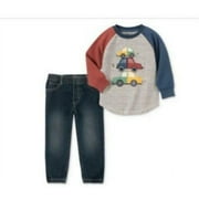 Kids Headquarters Little Boys Print Shirt and Joggers: 6/Assorted