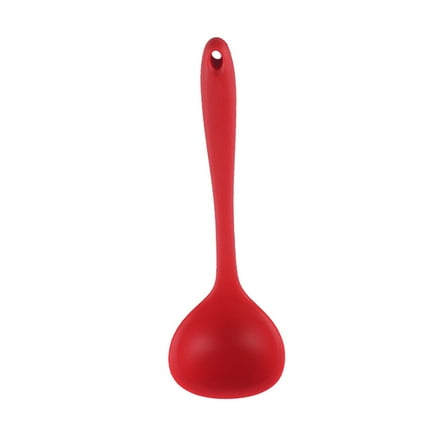 OUNONA Silicone Spoon Cooking Spoon 29.50X9.00X2.00CM Red