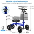 thumbnail image 7 of COSYWILL Knee Scooter,Economy Knee Walker with Dual Braking System,Foldable Scooter for Foot Injuries,Compact Crutches Alternative,Blue, 7 of 7