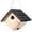 Black, variant on Wren Bird House for Outside 1 Pack Wooden Hanging Birdhouse with Metal Predator Guard Ventilation Easy Clean Nesting Box for Chickadee Finch Outdoor Garden Yard Backyard Wildlife Decor White