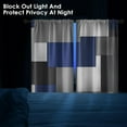 thumbnail image 6 of Geometric Dark Blue Kitchen Curtains 36 Inch Length Black Grey White Window Curtains Over Sink Set of 2, Modern Short Tier Curtain for Kitchen, Abstract Art Small Kitchen Decor 26x36 Inch, 6 of 6