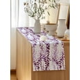 thumbnail image 5 of Table Runner 48 Inches Long for Kitchen Dining, Purple Weeping Eucalyptus Dresser Scarf Farmhouse, Dining Table Decorations for Wedding/Parties, Spring Summer Farmhouse Leaves 13 x 48 In, 5 of 8