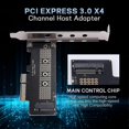 thumbnail image 5 of M.2 NVME SSD NGFF to PCIE 3.0 X4 Adapter PCIE M2 Riser Card Adapter Support 2230 2242 2260 2280 Size, 5 of 5