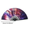 thumbnail image 2 of 33cm Arts Fan Large Plastic Fan with Sturdy Frame Decorative Advertising Fan, 2 of 4