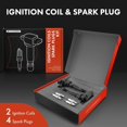 thumbnail image 2 of A-Premium 2x Ignition Coil Pack and 4x Iridium Spark Plugs Compatible with Kia Optima 2005-2006, Magentis 2001-2006, 2.4L, 2 of 8