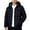 Black#Mens Jackets, variant on Goodtrade8 Mens Jackets with Hoods Zip up Big and Tall Puffer Jacket Warm Solid Color Casual Hooded Long Sleeve Mens Coats