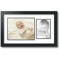 ArtToFrames Collage Photo Picture Frame with 1 - 8x10 - 5x7 Openings, Framed in Black with Super White and Black Mats (CDM-3926-328)