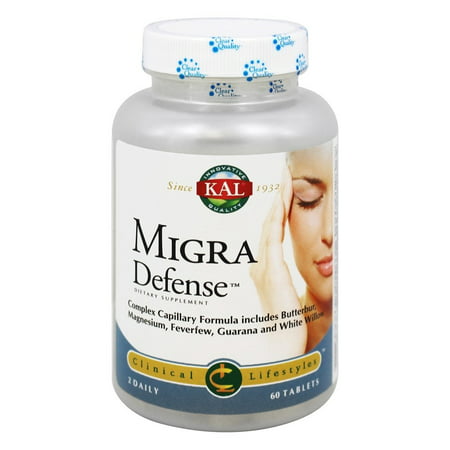 UPC 021245106333 product image for Kal - Clinical Lifestyles Migra Defense - 60 Tablets | upcitemdb.com