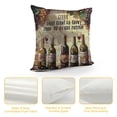 thumbnail image 4 of Orinice Wine Bottles Graphic Decorative Throw Pillow Cover for Home Couch Living Room Bed Sofa, Outdoor Indoor Decoration, 1PC 22x22in, 4 of 5