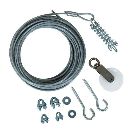 UPC: 0017334170507 | Aspen Pet Gray Plastic Coated Cable Dog Cable Tie-Out