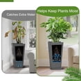 thumbnail image 4 of 24-Inch Tall Planters Set of 2 for Outdoor and Indoor Use,Tapered Flower Pots with Drainage Tray, Front Porch and Patio Decor,Ideal for Large Plants, Grey, 4 of 16